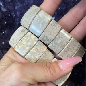 Chunky Grey Agate Bracelet